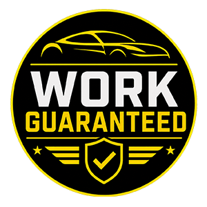 work guaranteed badge